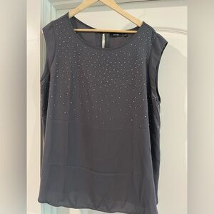 Apt9 Women's Gray Sleeveless Top